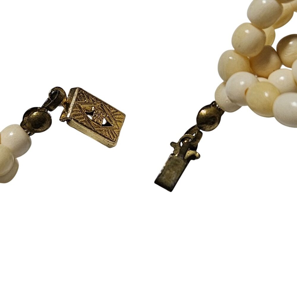 Handcrafted Multi Strand Chunky Beaded Necklace U… - image 6